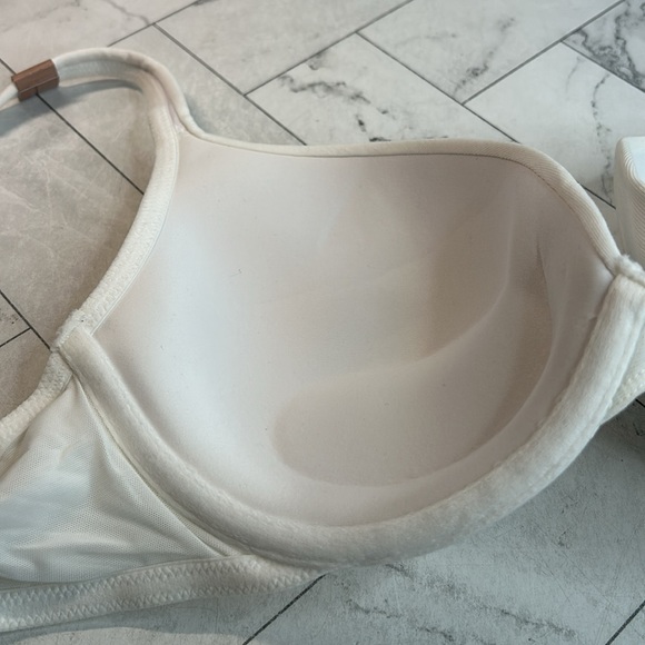 NWT Cacique Lane Bryant Womans Push-Up Bra White Boost Plunge UNDERWIRE 38D - Picture 6 of 8